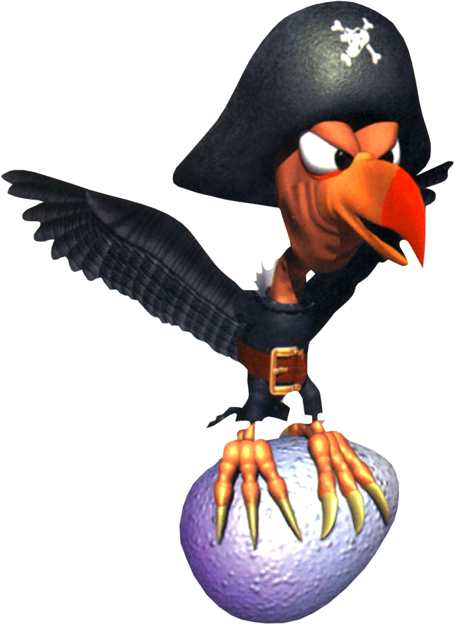 Pirate_ Crow_ Character_ Donkey_ Kong PNG Image