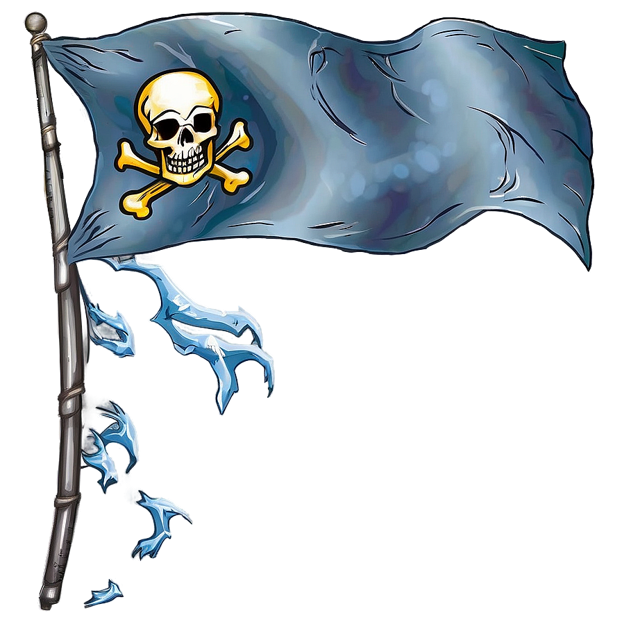 Pirate Flag In Storm Png 06132024 PNG Image