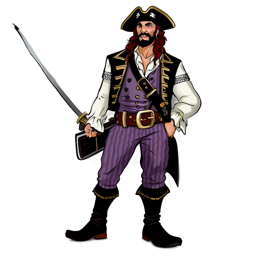 Pirate Game Character Captain Png Ytd83 PNG Image