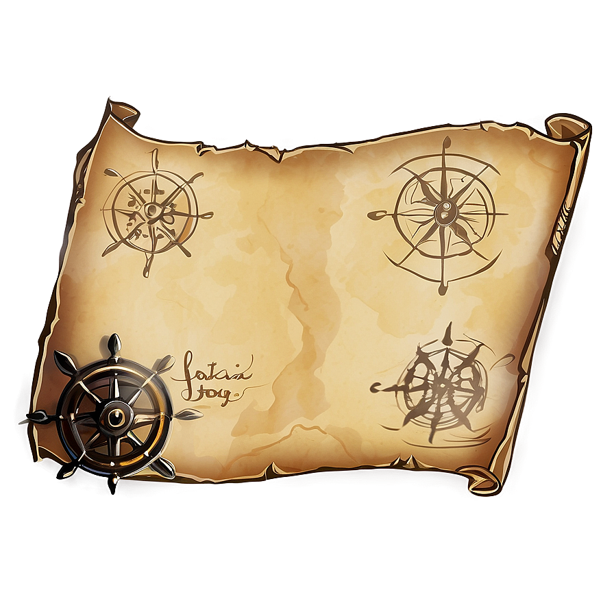 Pirate Map Png 05242024 PNG Image