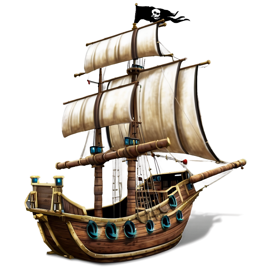 Pirate Ship Adventure Png Cwf PNG Image