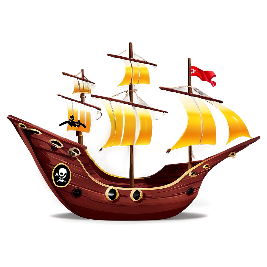 Pirate Ship Boat Png Lyw PNG Image