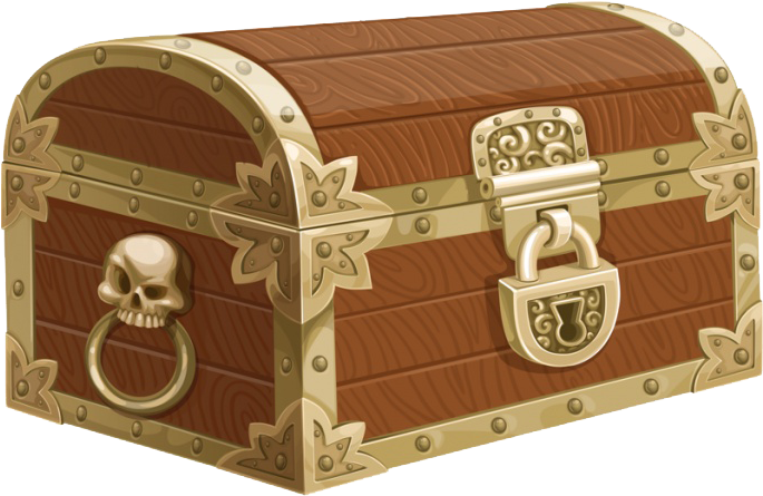 Pirate Treasure Chest Illustration PNG Image