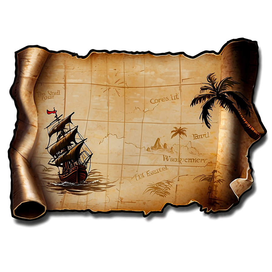 Pirate Treasure Map Png Lcm PNG Image