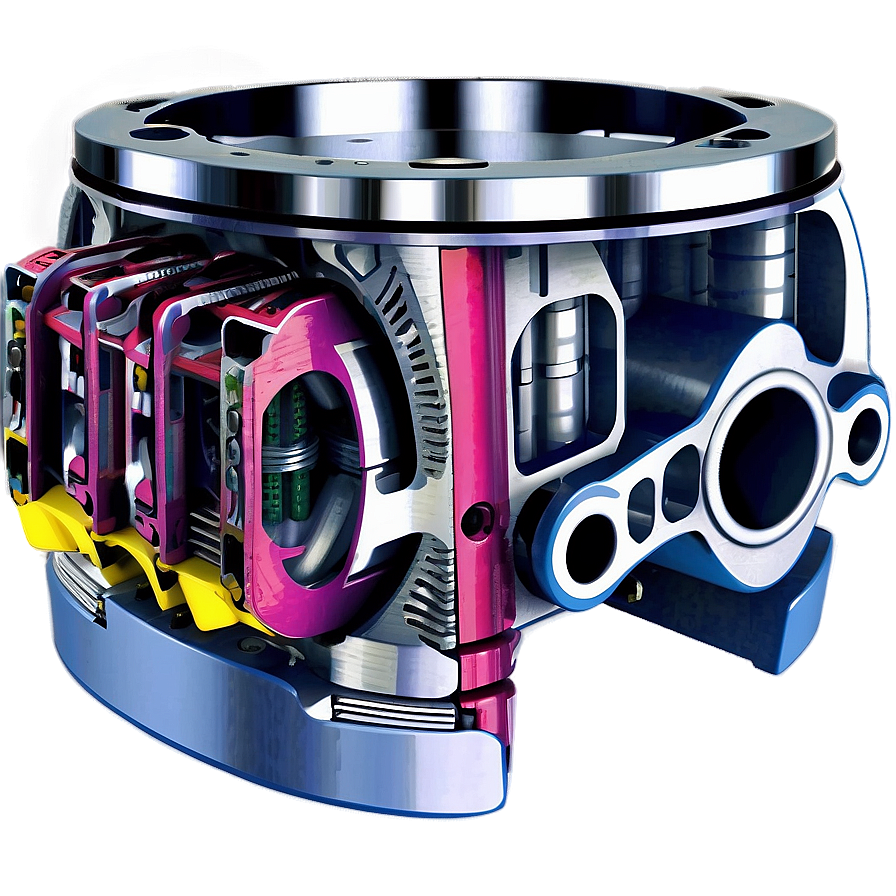 Pistons Cutaway Png Atn42 PNG Image