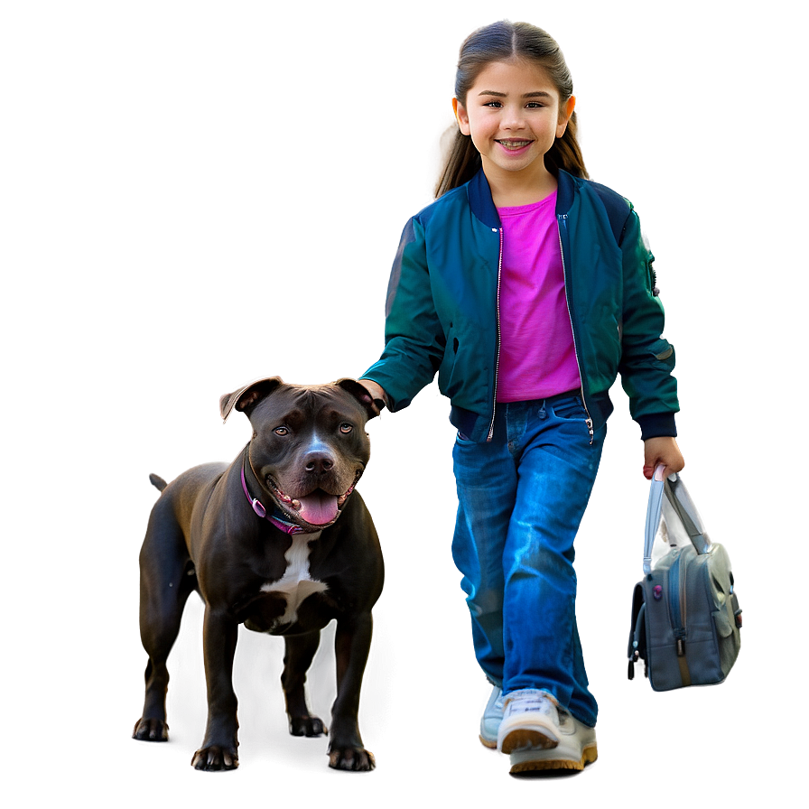 Pitbull And Kids Png Bgt PNG Image