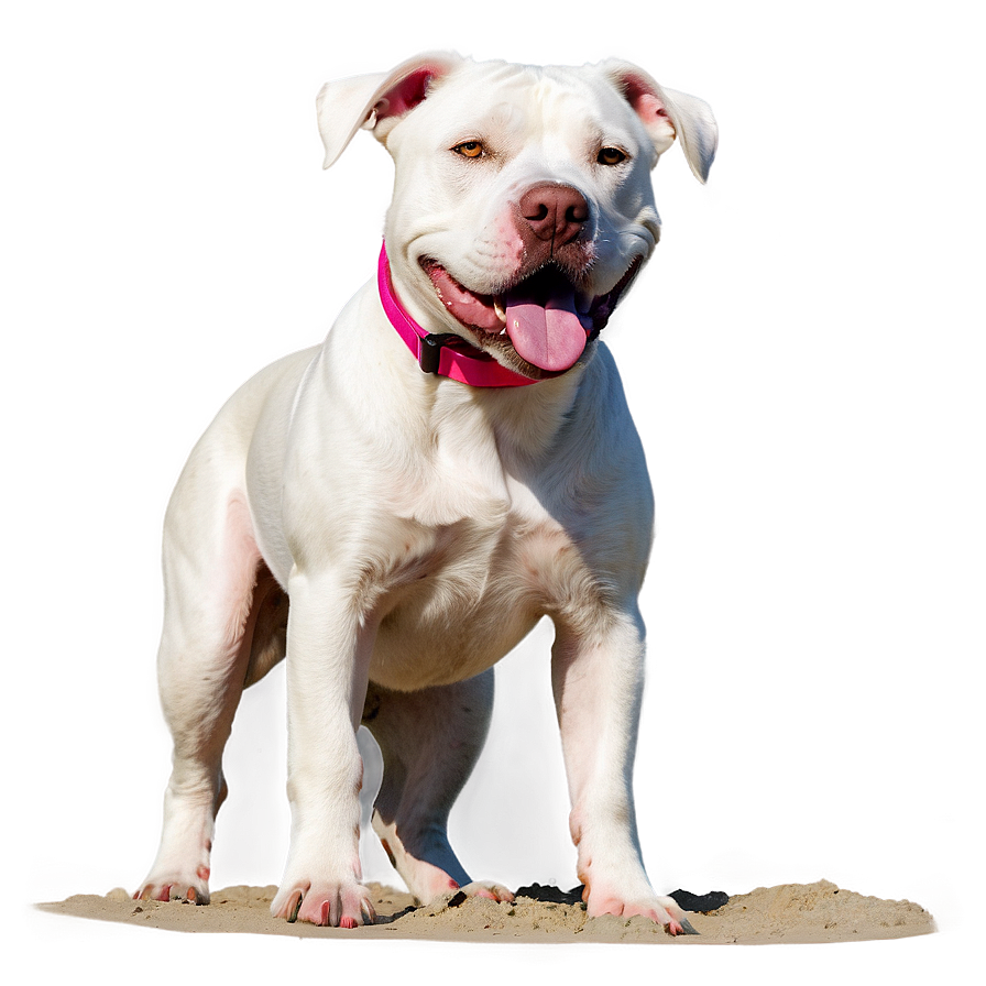 Pitbull At Beach Png 05212024 PNG Image