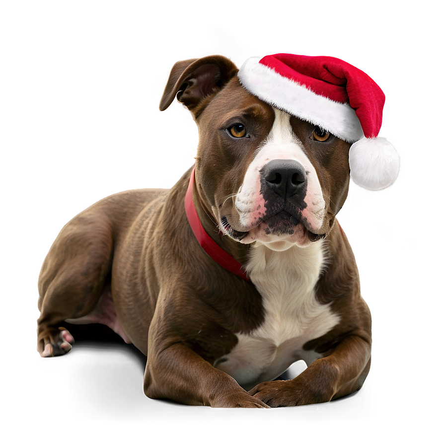 Pitbull Christmas Png 05212024 PNG Image