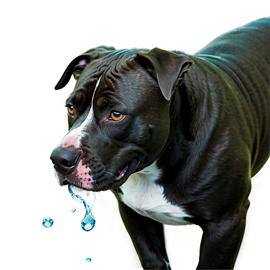 Pitbull In Water Png Kid57 PNG Image