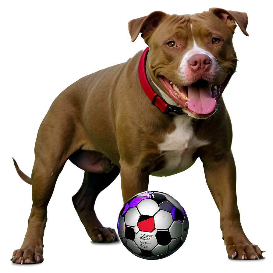 Pitbull With Ball Png 89 PNG Image