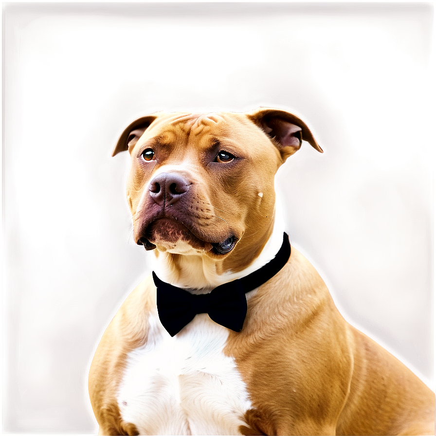 Pitbull With Bowtie Png 16 PNG Image