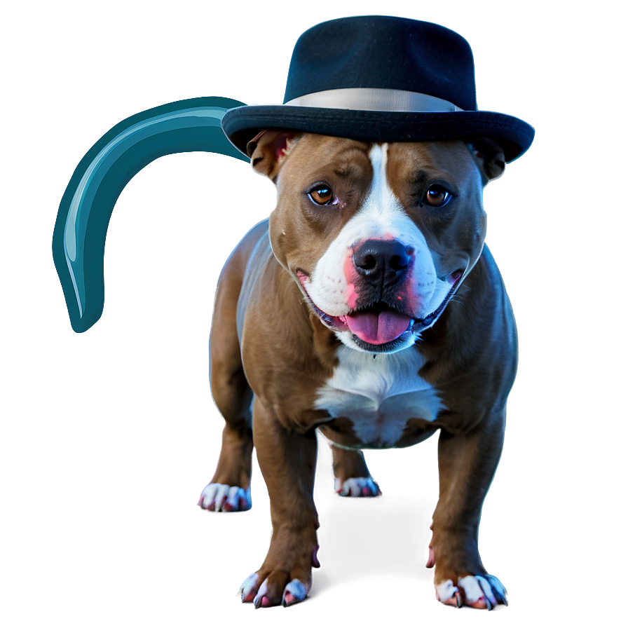 Pitbull With Hat Png Fvc37 PNG Image