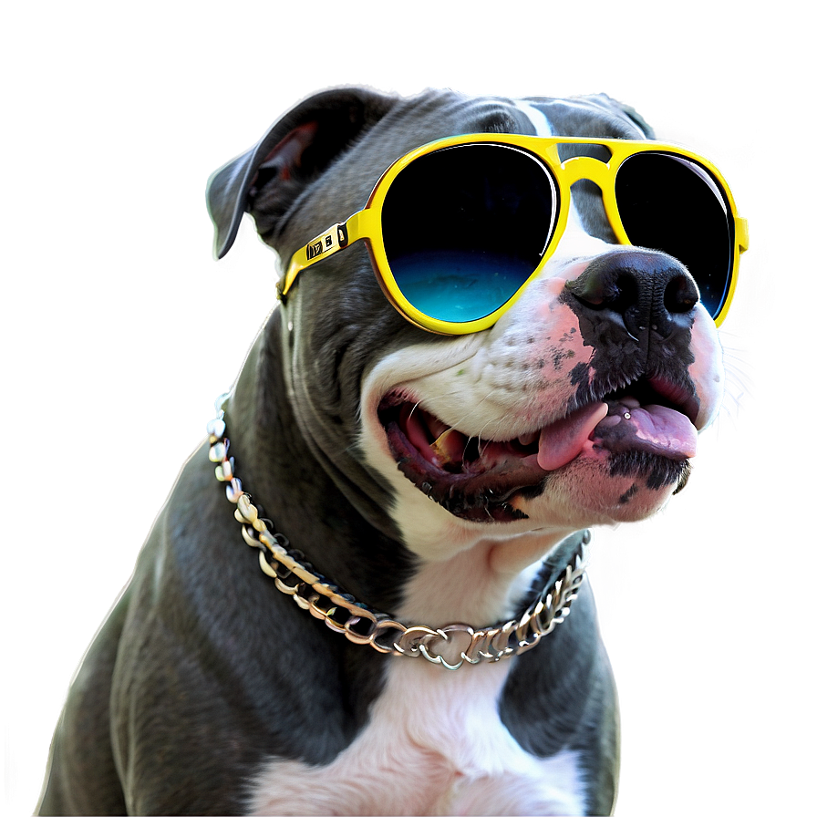 Pitbull With Sunglasses Png 05212024 PNG Image