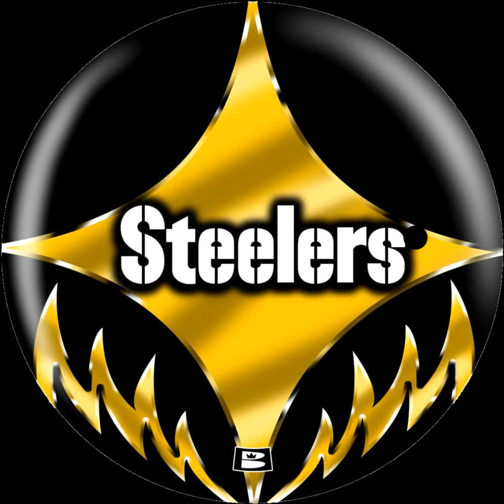 Pittsburgh Steelers Logo Flame Design PNG Image