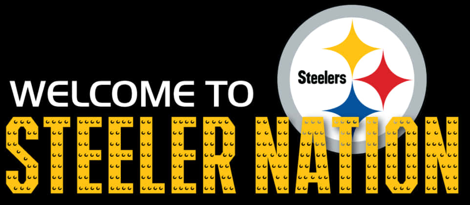 Pittsburgh Steelers Nation Welcome Banner PNG Image