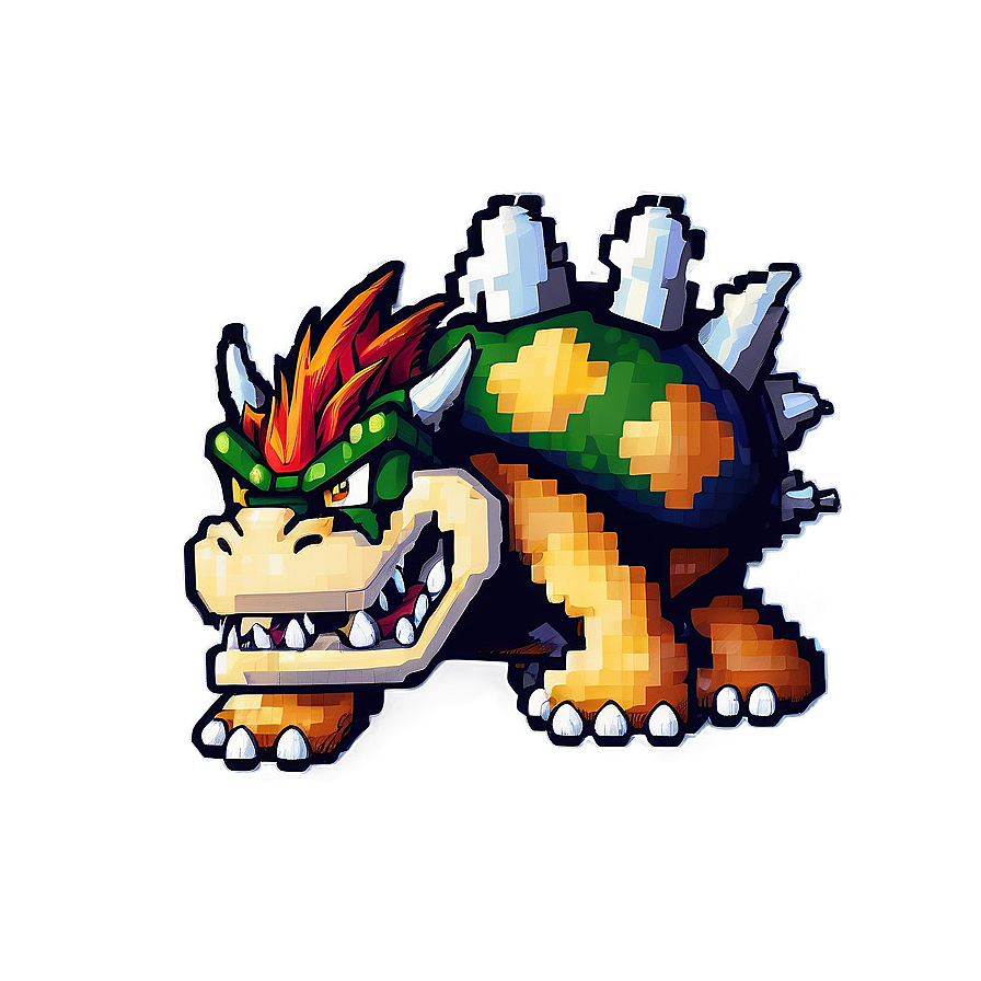 Pixel Art Bowser Png 84 PNG Image