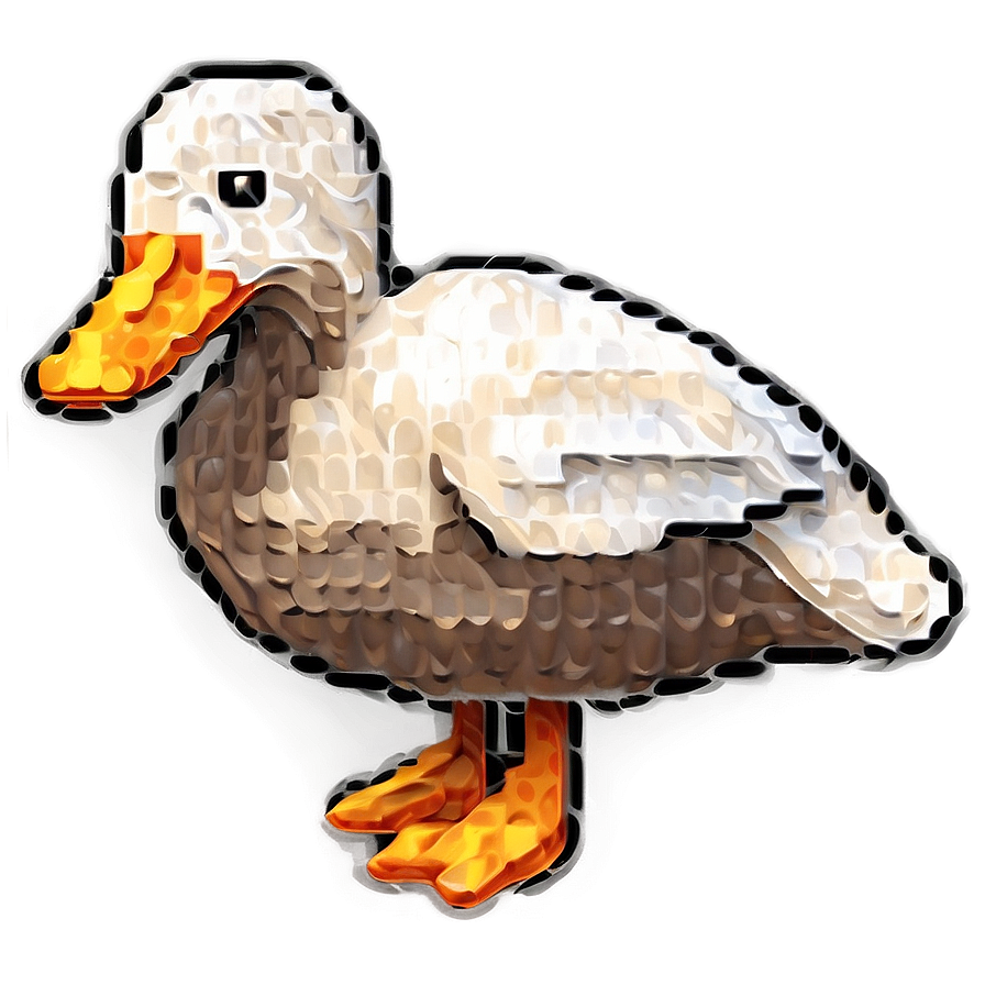 Pixel Art Duck Png Eja66 PNG Image