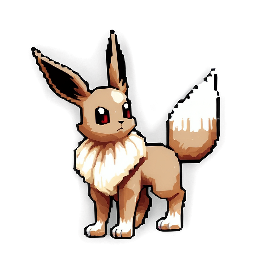 Pixel Art Eevee Sprite Png 18 PNG Image