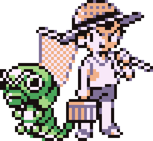 Pixel Art Exterminatorand Giant Bug PNG Image