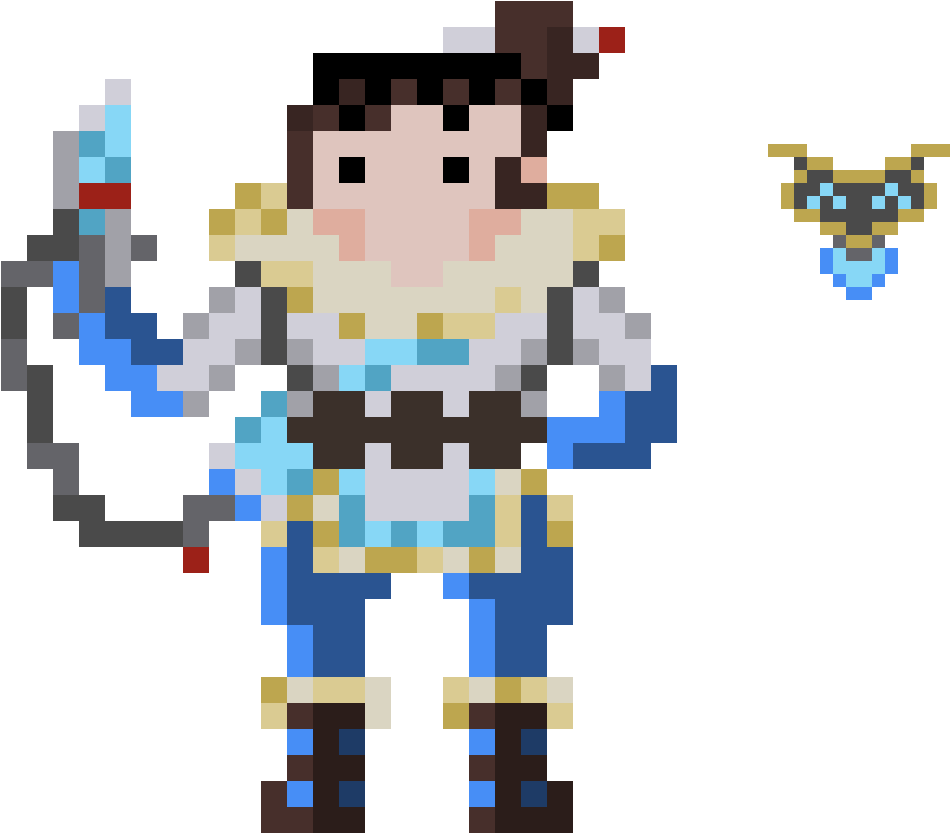 Pixel Art Mei Overwatch PNG Image