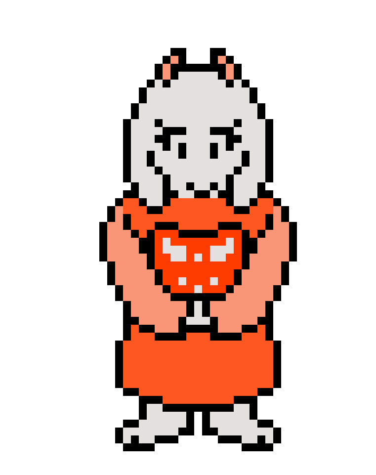 Pixel Art Toriel Undertale PNG Image