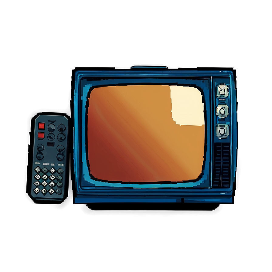 Pixel Art Vintage Tv Png Juy87 PNG Image