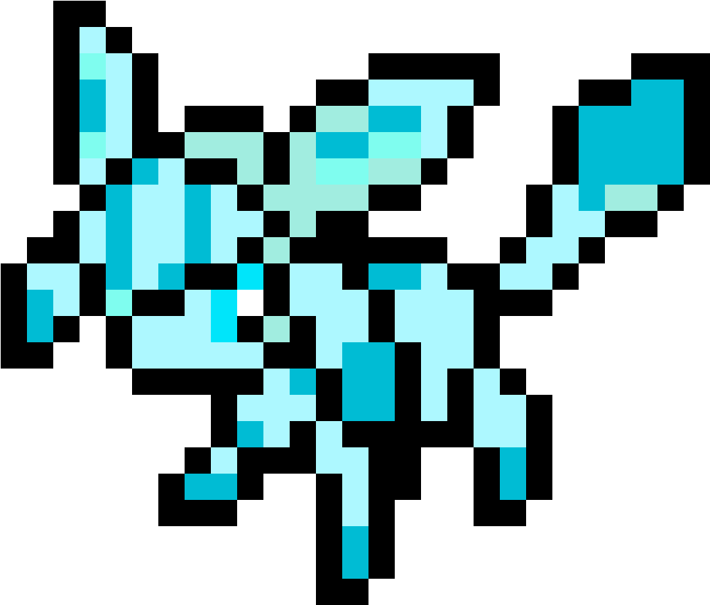 Pixel Articuno Pokemon PNG Image