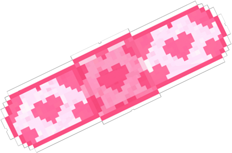 Pixel Heart Band Aid PNG Image