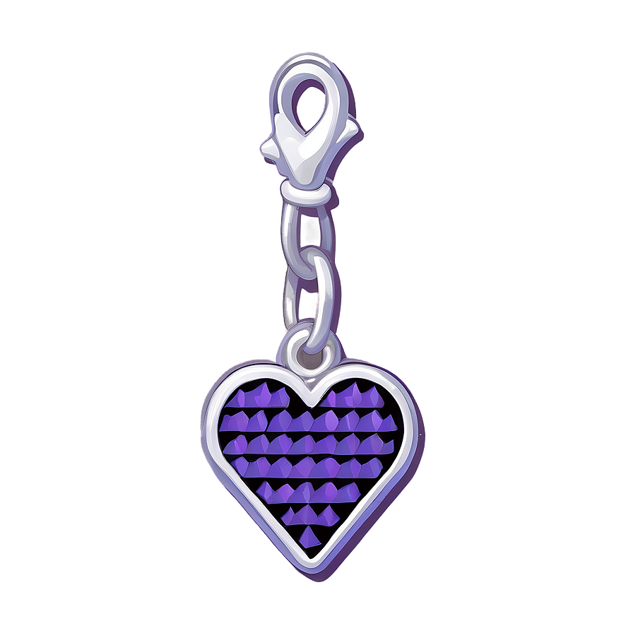 Pixel Heart Charm Png 05252024 PNG Image