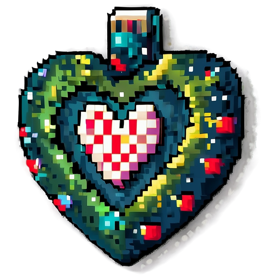 Pixel Heart Decoration Png 05252024 PNG Image