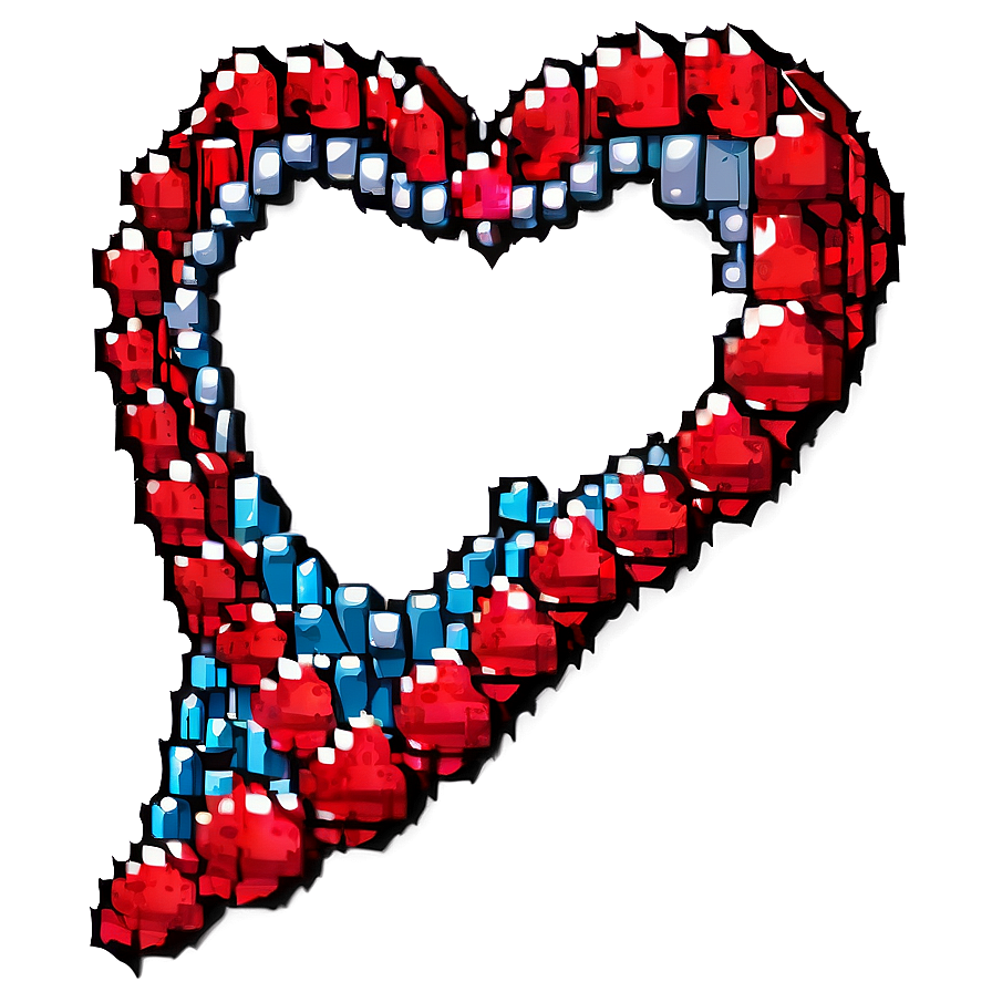 Pixel Heart Frame Png 05252024 PNG Image