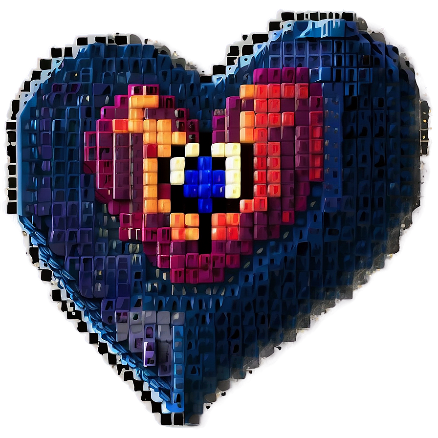 Pixel Heart Game Art Png 48 PNG Image