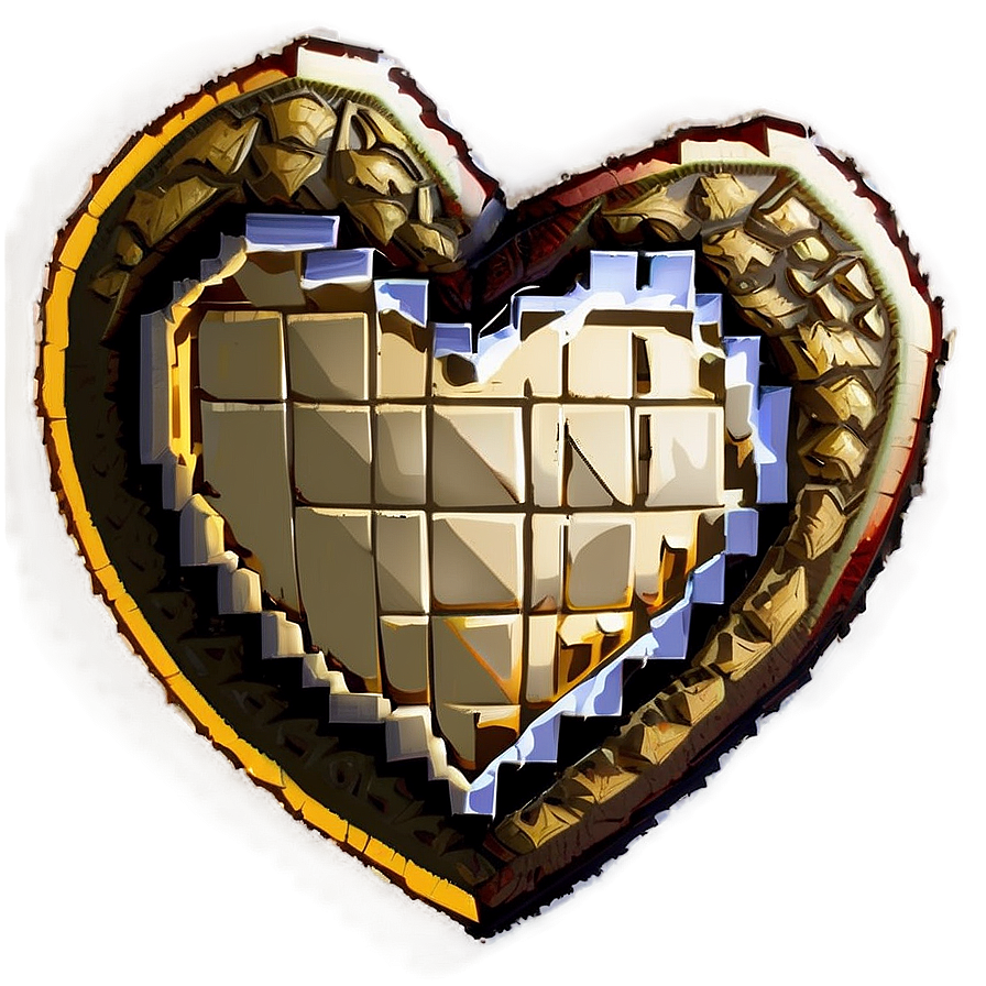 Pixel Heart Mosaic Png Wwk PNG Image