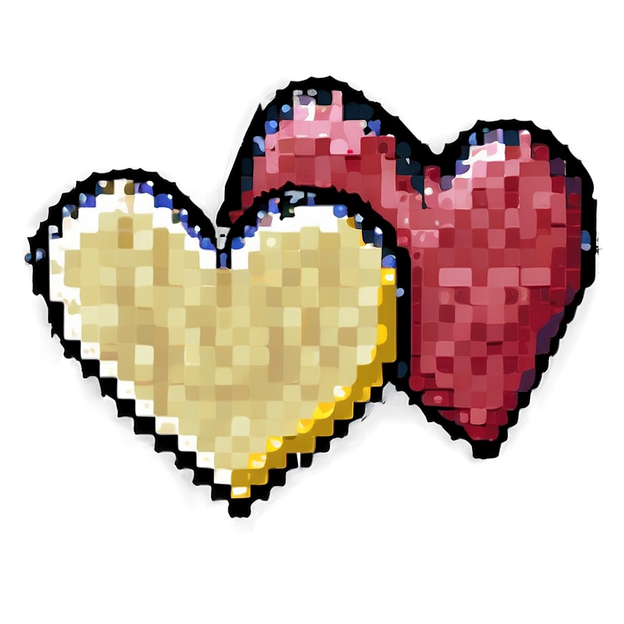 Pixel Heart Outline Png 05252024 PNG Image