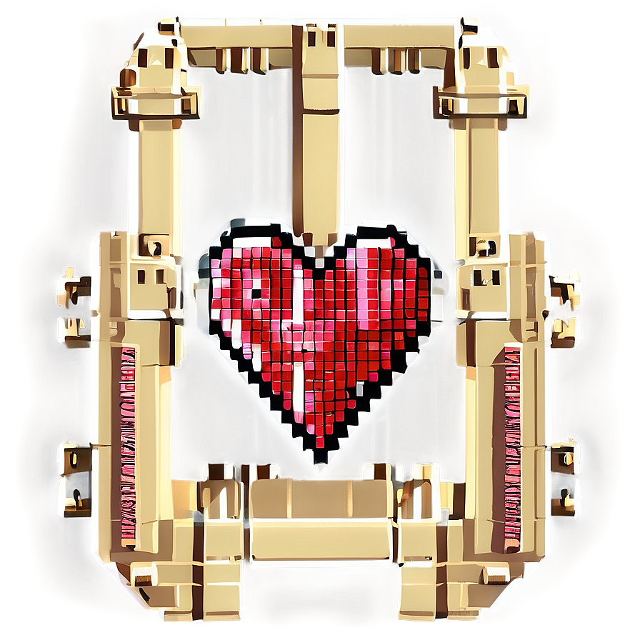 Pixel Heart Sketch Png 05252024 PNG Image