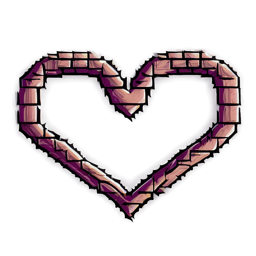 Pixel Heart Sketch Png 85 PNG Image