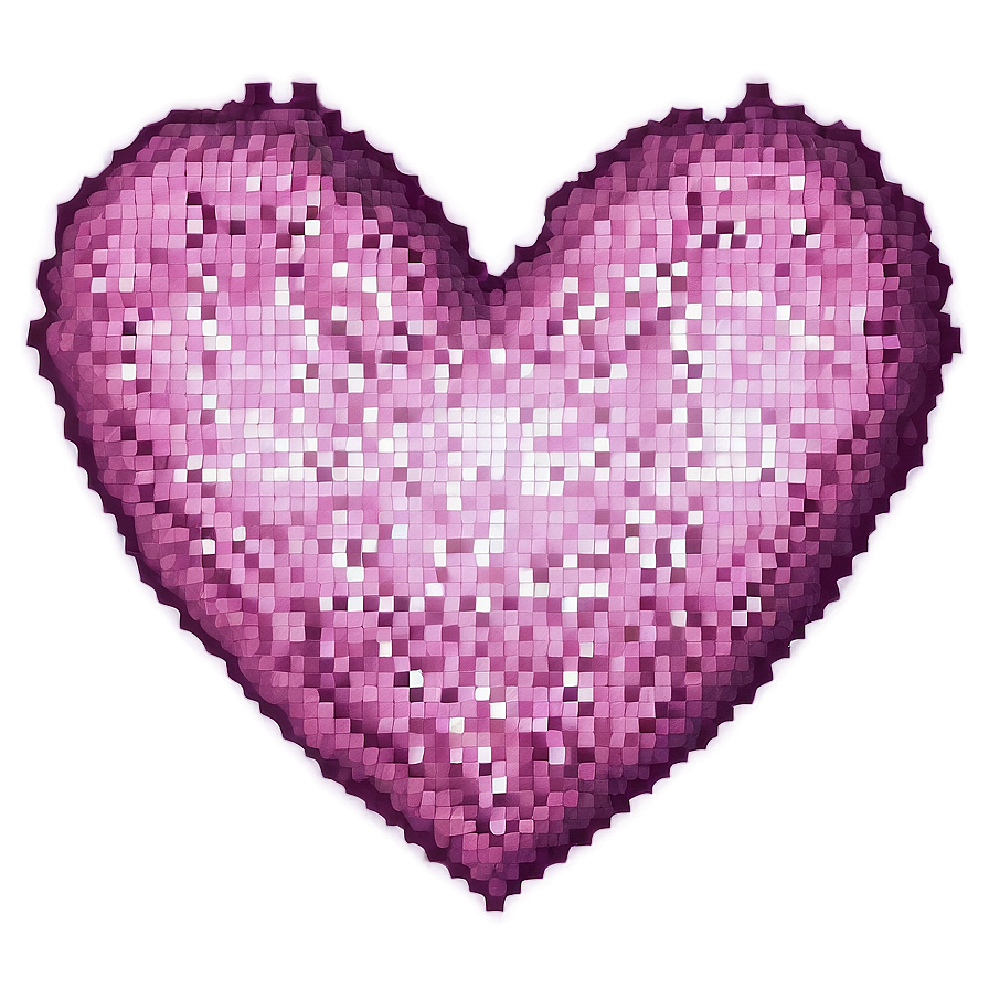 Pixel Heart Sticker Png Ffy58 PNG Image