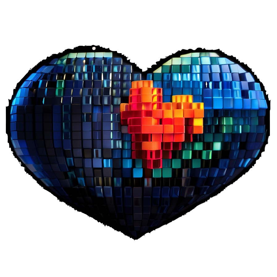 Pixel Heart Sticker Png Gwm PNG Image