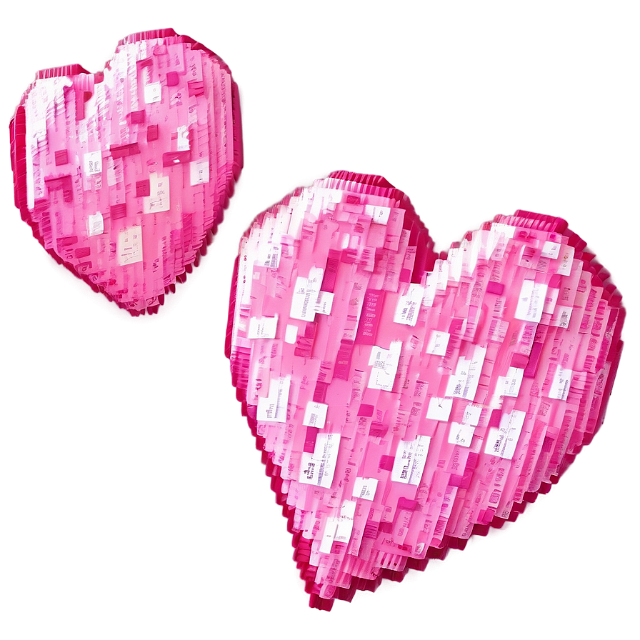 Pixel Pink Heart Png Lju9 PNG Image