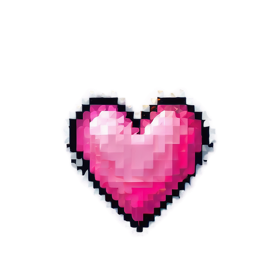 Pixel Pink Heart Png Sfw PNG Image