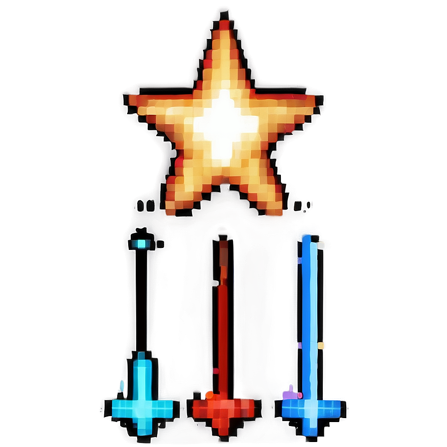 Pixel Star Power-up Png Qoe PNG Image