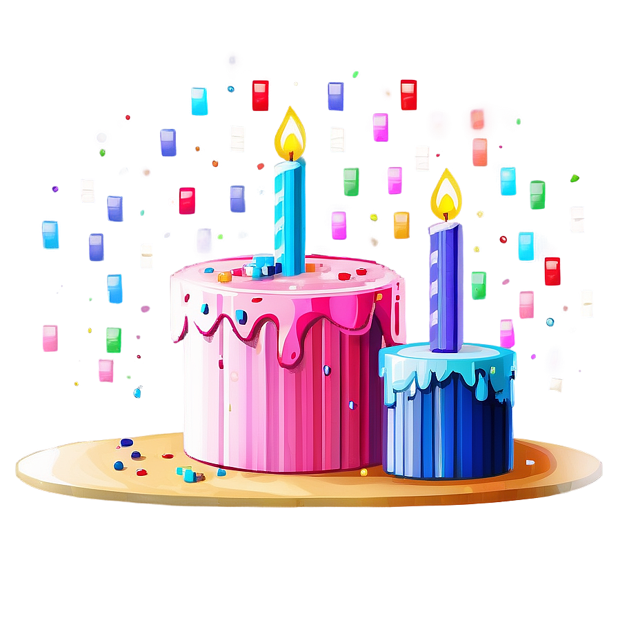 Pixel Style Birthday Cake Png 36 PNG Image