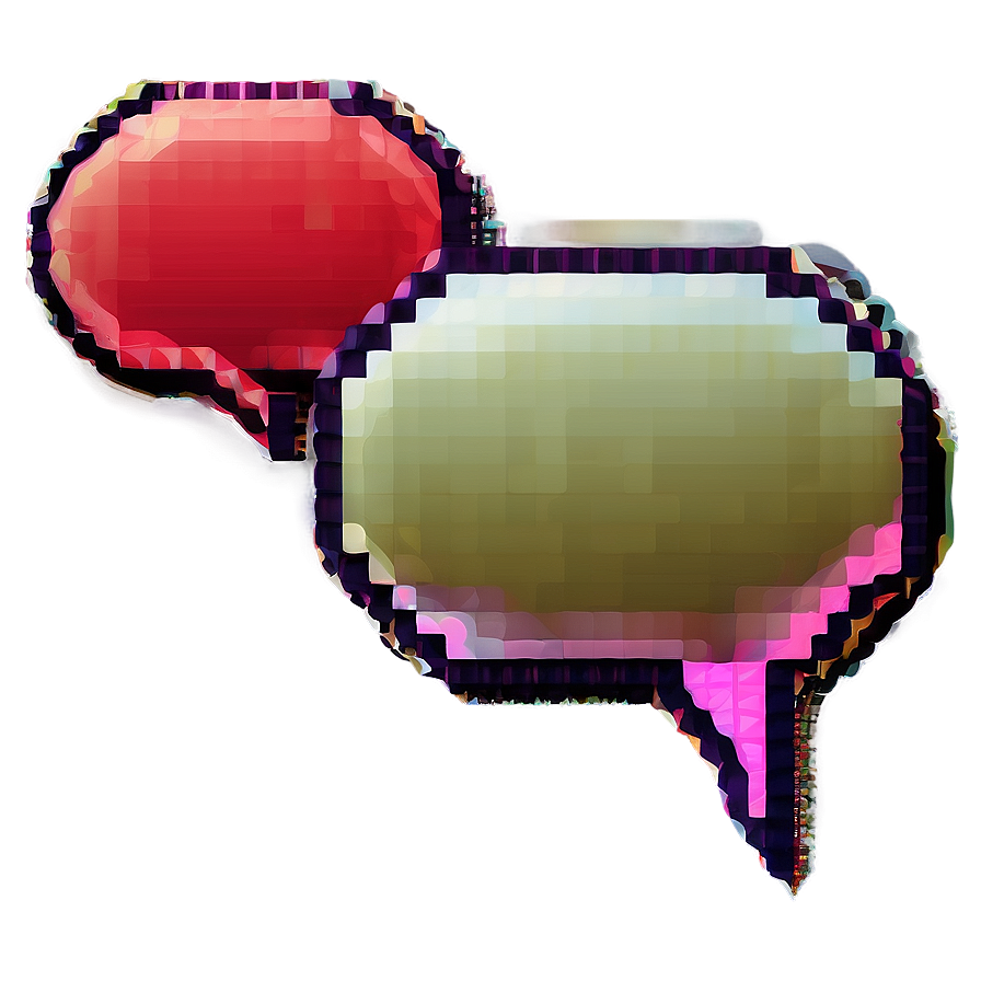 Pixel Style Speech Bubble Png Jqn32 PNG Image