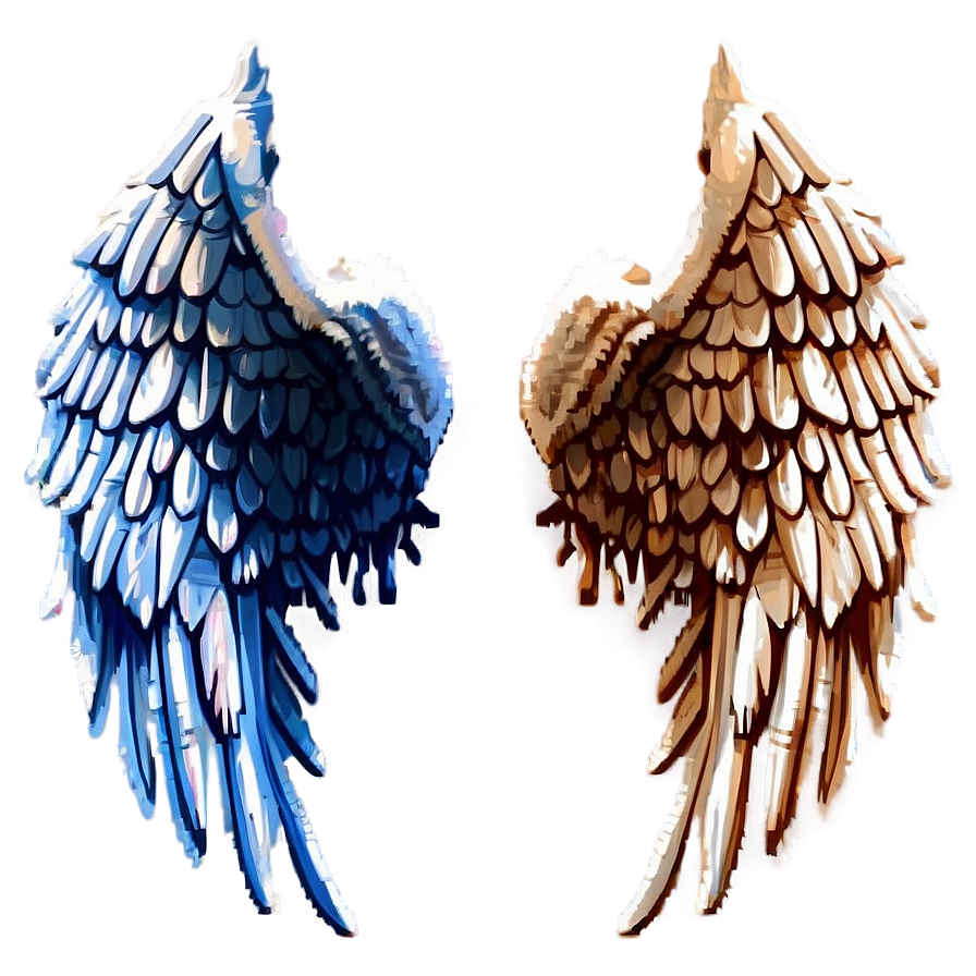 Pixelated Angel Wings Png 65 PNG Image