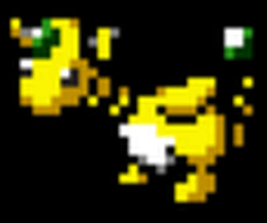 Pixelated Legendary Pokemon Sprite PNG Image