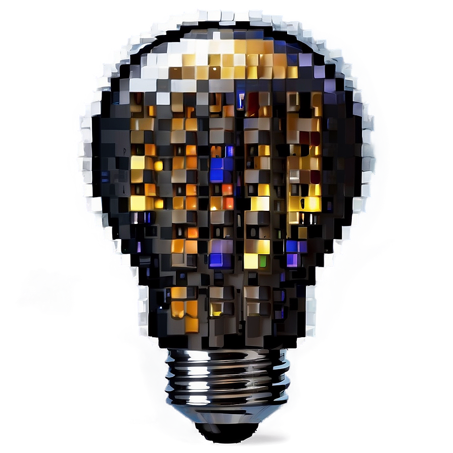 Pixelated Light Bulb Png 06242024 PNG Image