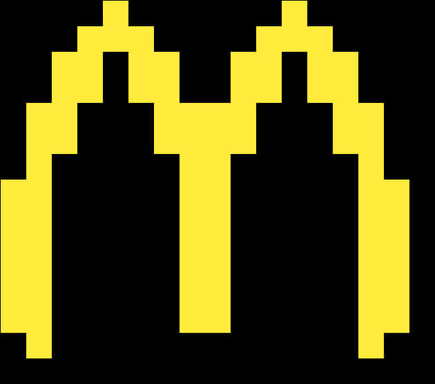 Pixelated Mc Donalds Logo PNG Image