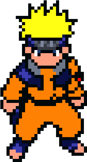 Pixelated_ Naruto_ Uzumaki_ Character PNG Image