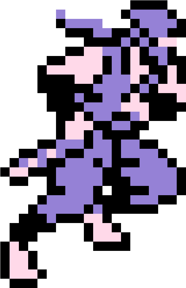 Pixelated Ninja Character PNG Image