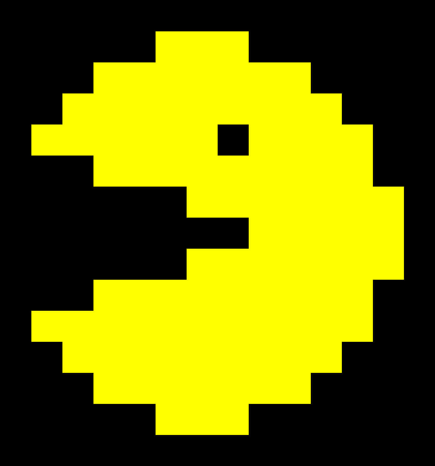 Pixelated Pacman Icon PNG Image